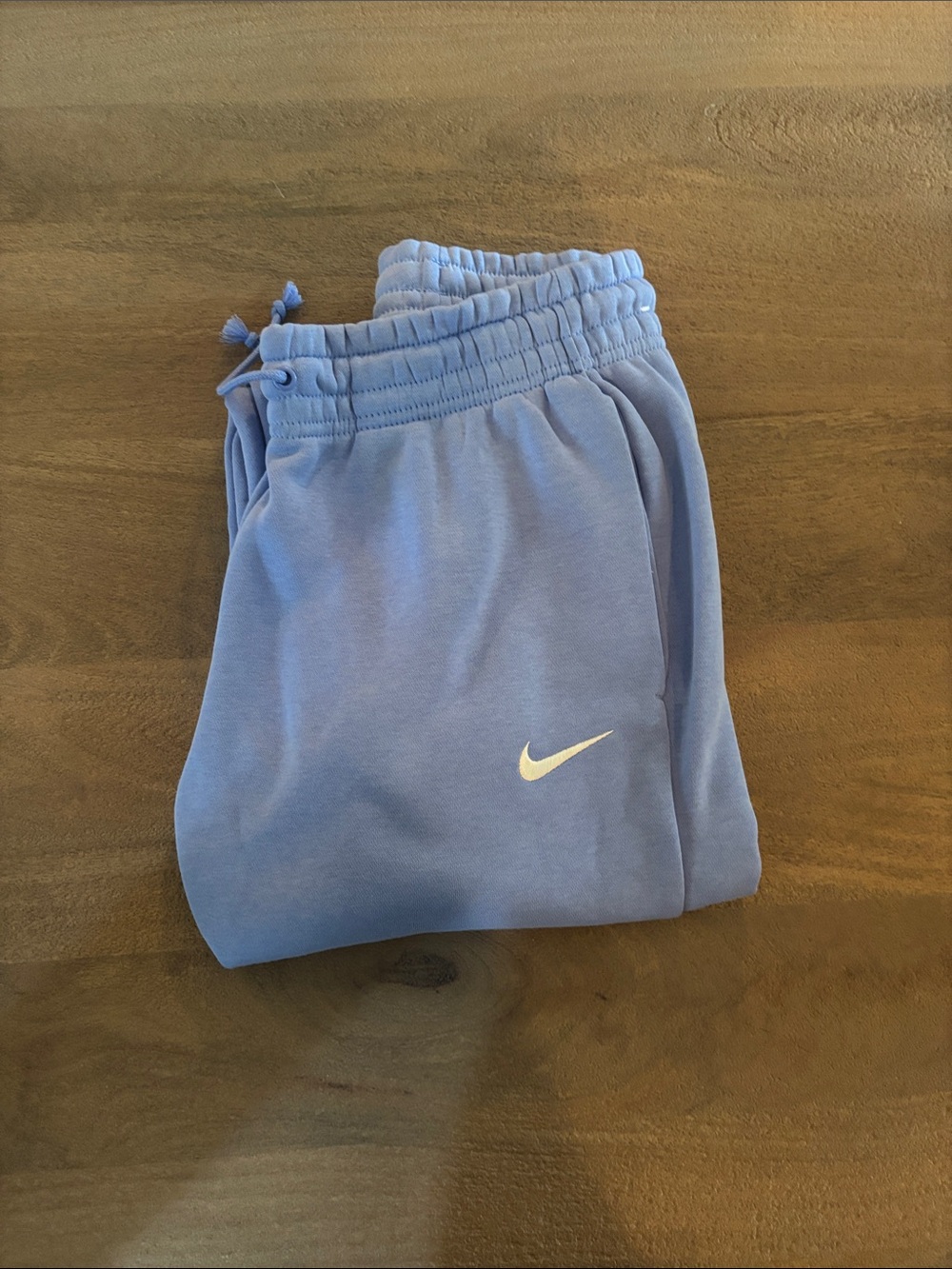 Nike Light Periwinkle Jogger Sweatpants with White Swoosh